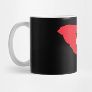 South Carolina Teacher Teach Love Inspire Mug